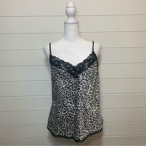 Victoria's Secret Leopard
Print Silky Satin‎ Cami Tank Top Size L